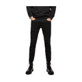 Pure black skinny micro elastic men's jeans 2025 autumn and winter New slim fit men's jeans fashion all-matching men's jeans
