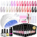 New cross-border 15ml nail art extended glue suit free paper cups fast Crystal extended glue glitter sealing layer suit