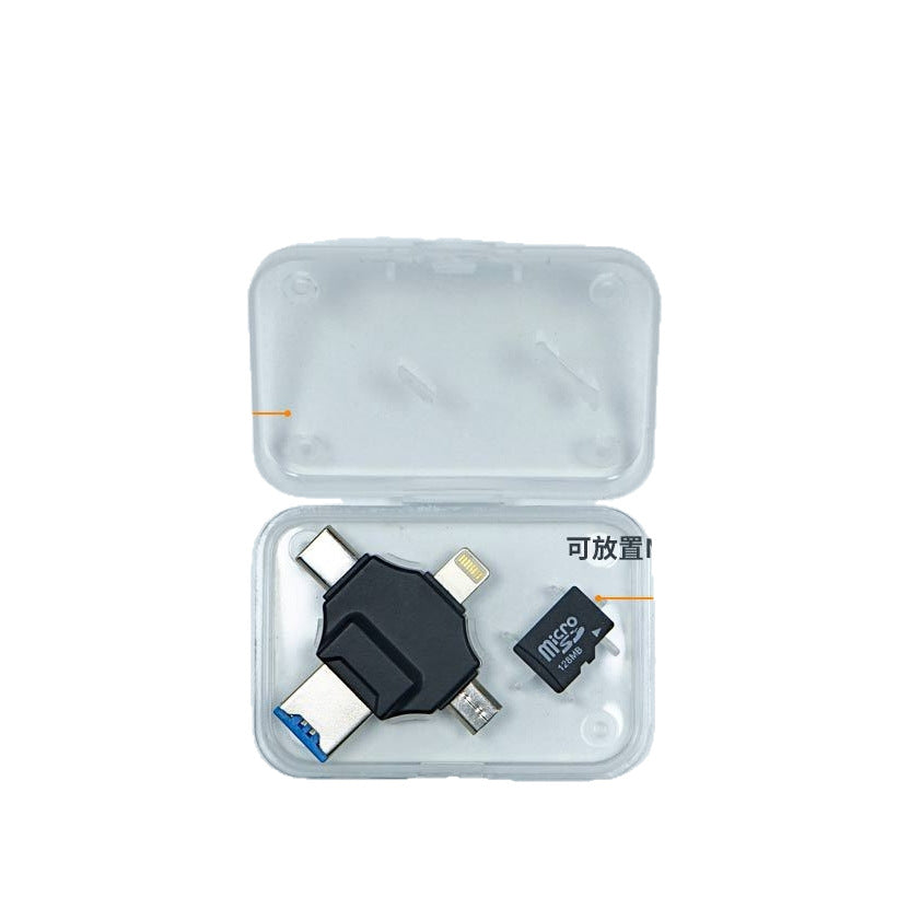 4-in-1 Card Reader for iPhone/Android