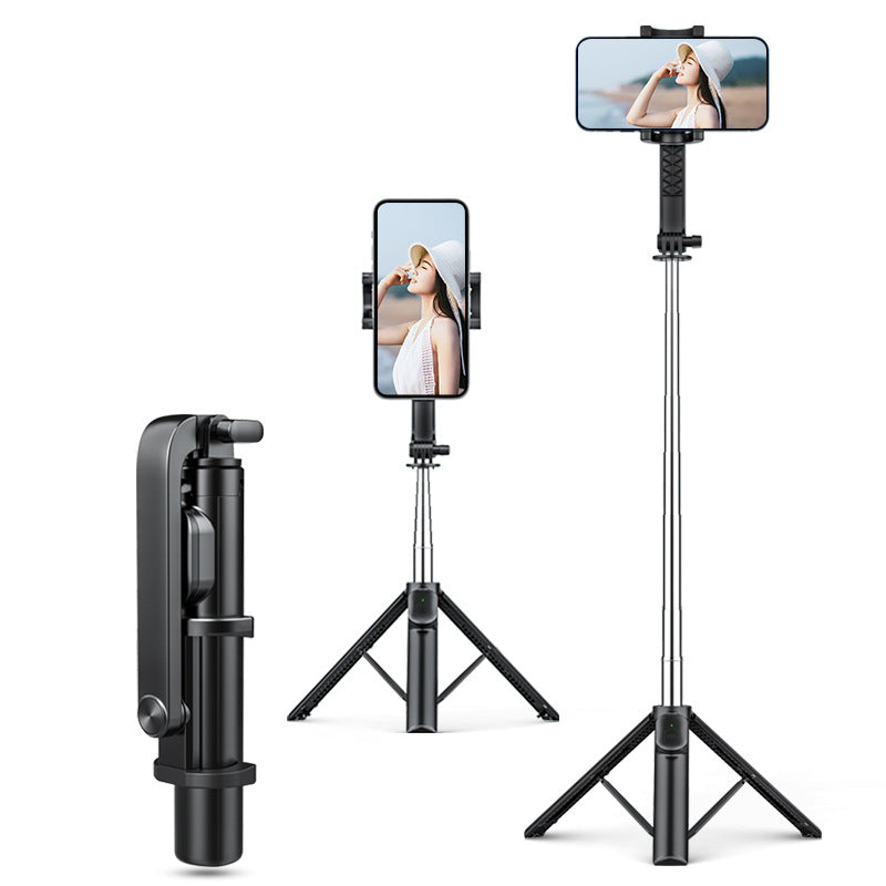 Mobile phone bracket selfie stick Bluetooth live tripod shooting floor photo overhead stabilizer fill light Wholesale