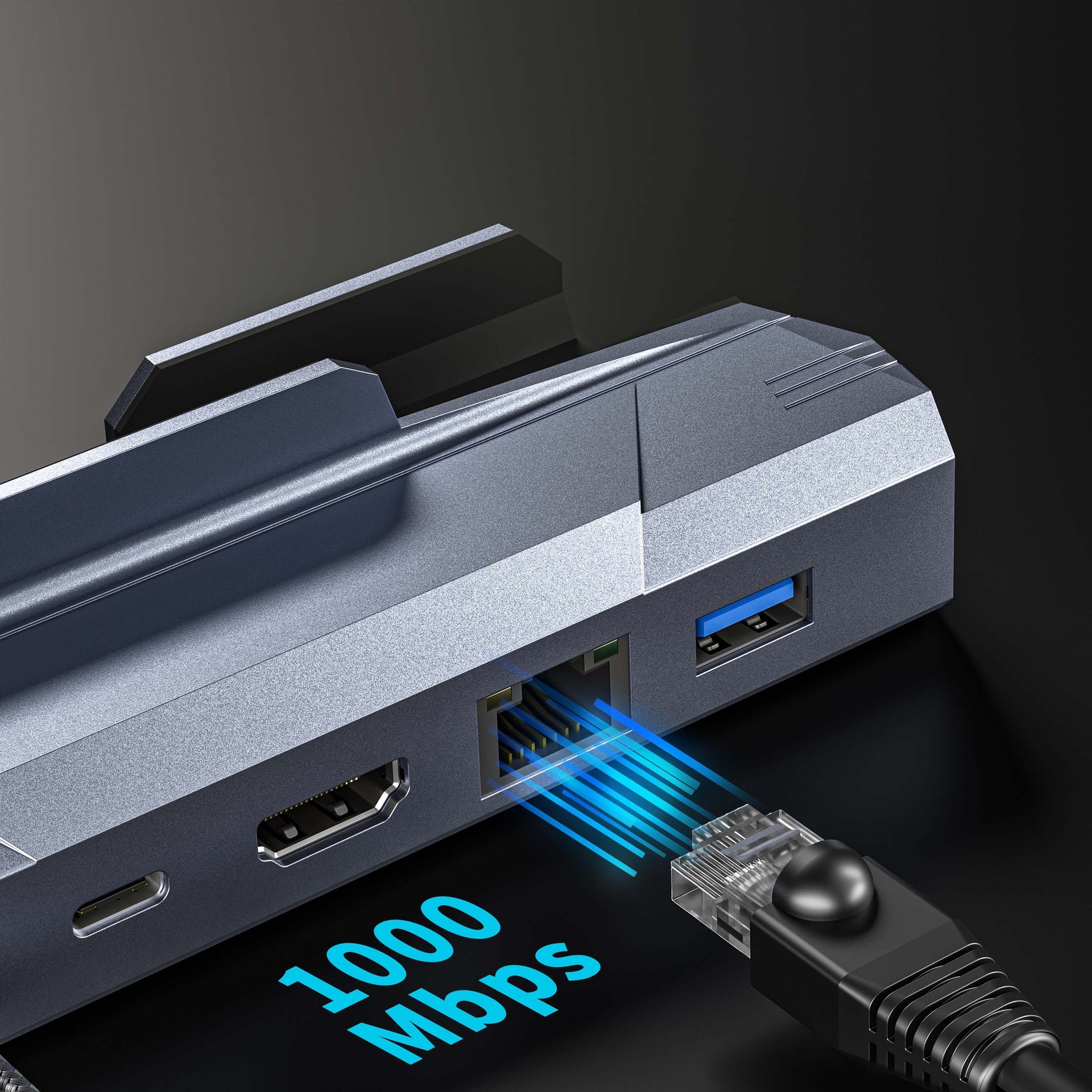 typec docking station steamdeck Nintendo video game base bracket PSP Gigabit 6 in1 expansion Dock 4K