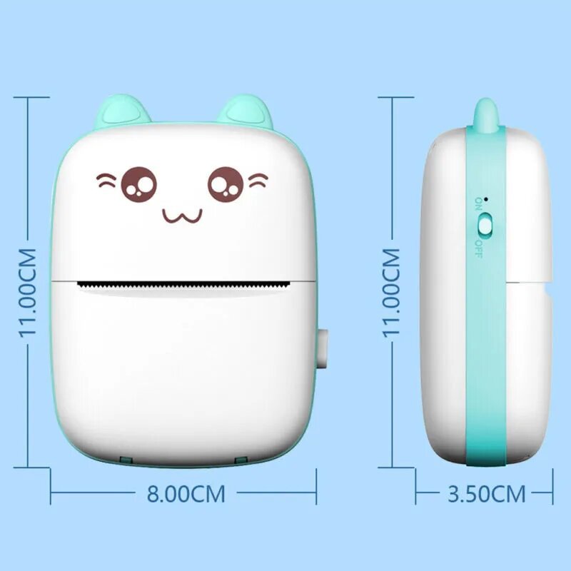 Foreign trade new mini thermal label printer portable photo printer student wrong question Pocket Printer