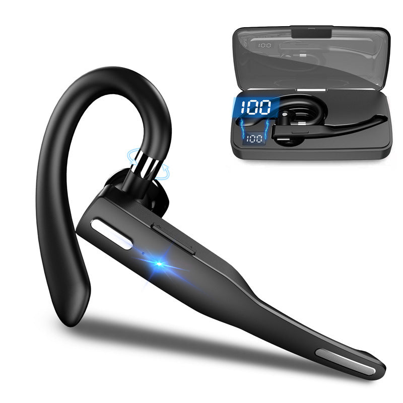 Amazon cross-border monaural wireless Bluetooth headset noise reduction ear-mounted ultra-long life battery car Business Sports Headset