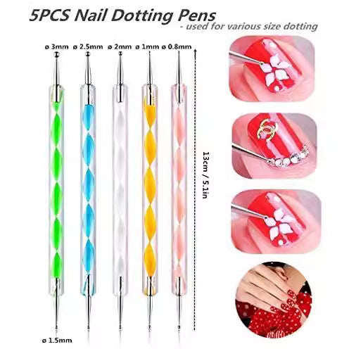 Cross-border diamond pen 5 pieces suit screw rod painting pen DIY fluoresent marker 3-piece set line drawing pen painting pen suit