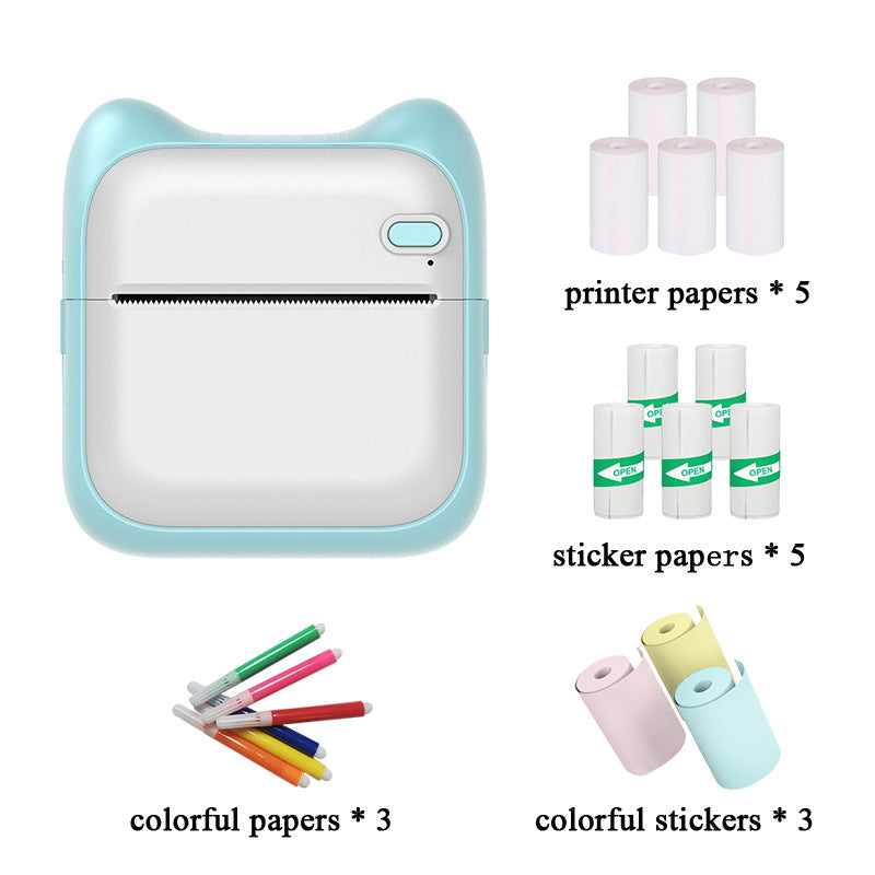 Cross-border mini pocket wrong question printer student portable file label printer Bluetooth thermal printer