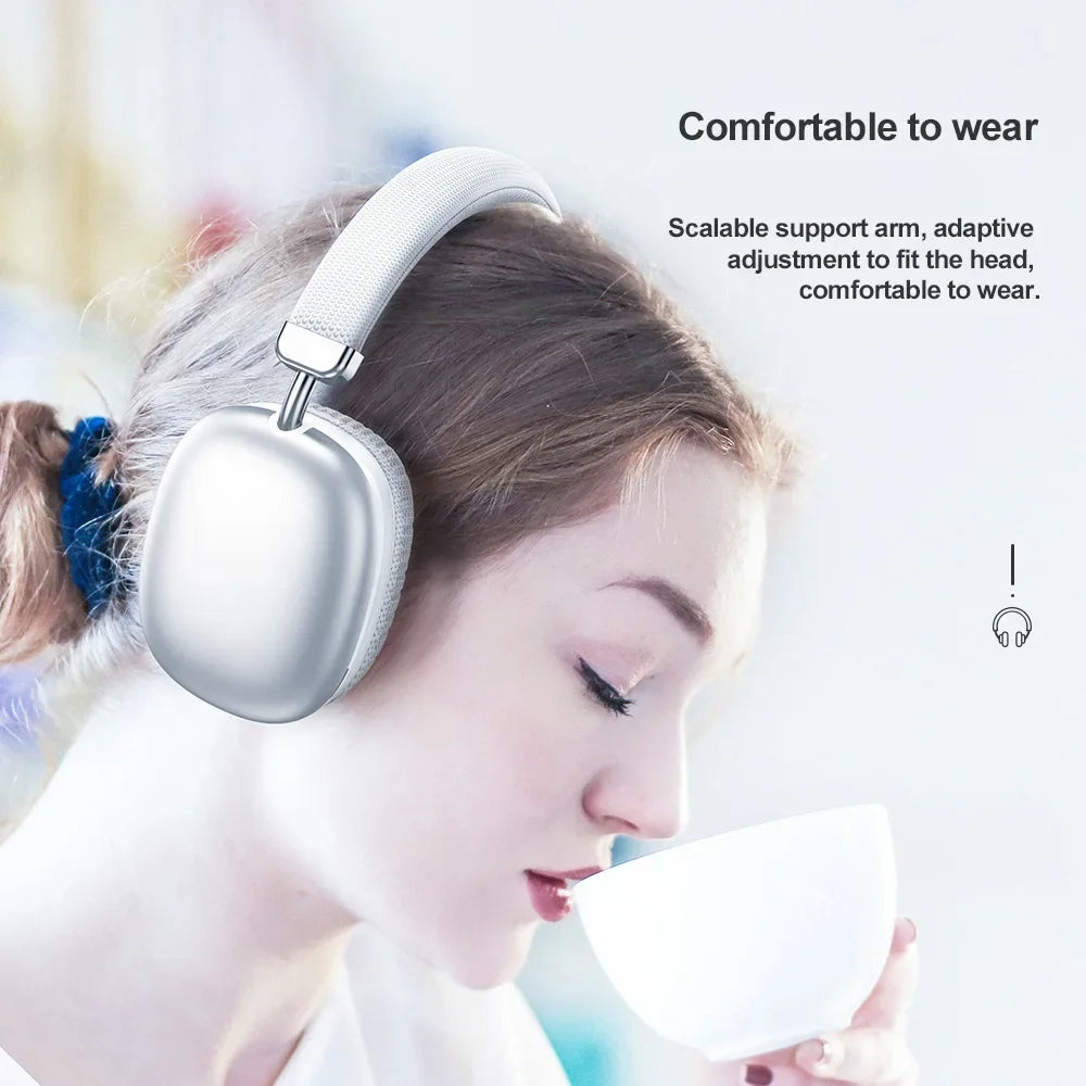 Products in stock new Bluetooth headphone head-mounted no pressing wireless headset ultra-long life battery music headset with TF card
