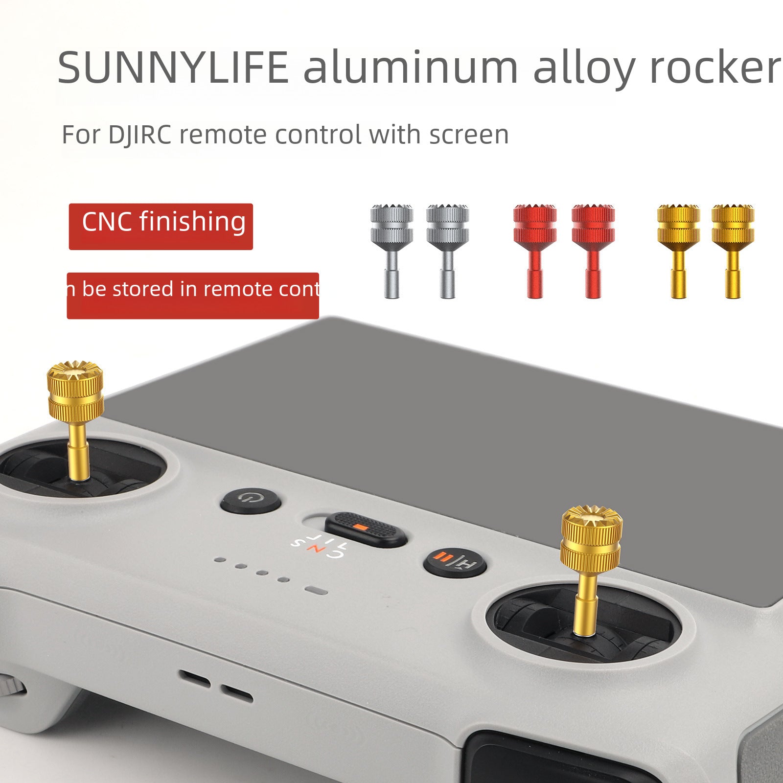 Sunnylife FLIP/Mini4Pro RC2/1 thumb rocker remote control aluminum alloy rocker