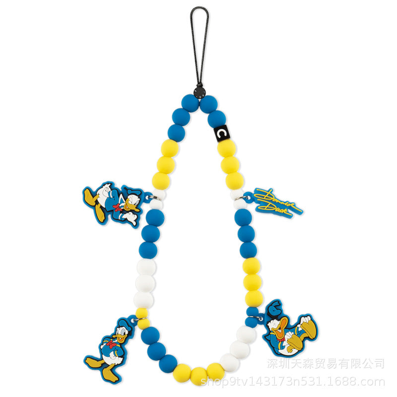 CASETi joint name High version phone chain Handmade stringed pearls phone case lanyard hanging chain wrist pendant for women