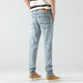 New American men's jeans high-end and fashionable retro fit comfortable straight casual cotton slim jeans