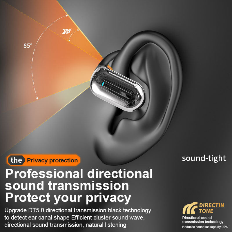 Cross-border wireless headset open Non in-ear ultra-long life battery noise-reduction Bluetooth headset universal ear-mounted Sports Headset
