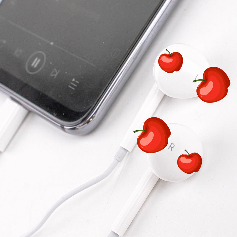 Mobile phone drive-by-wire headset Apple wired headset typec for 15 plug-and-play in-ear Huawei microphone with cable