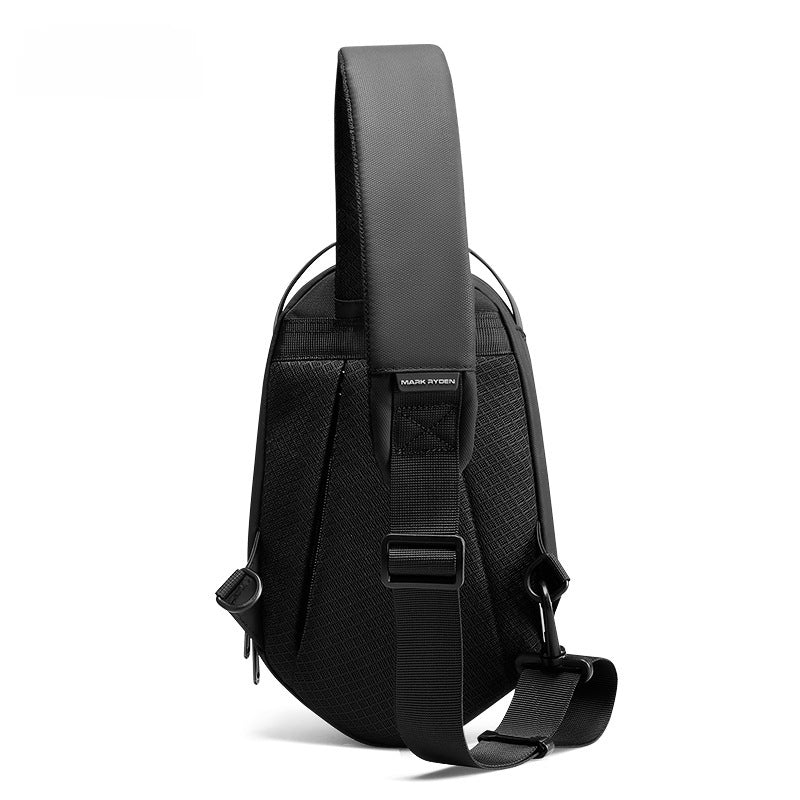 Mark Ryden new crossbody chest bag black men's shoulder bag 3D special shoulder bag casual fashion Men's bag