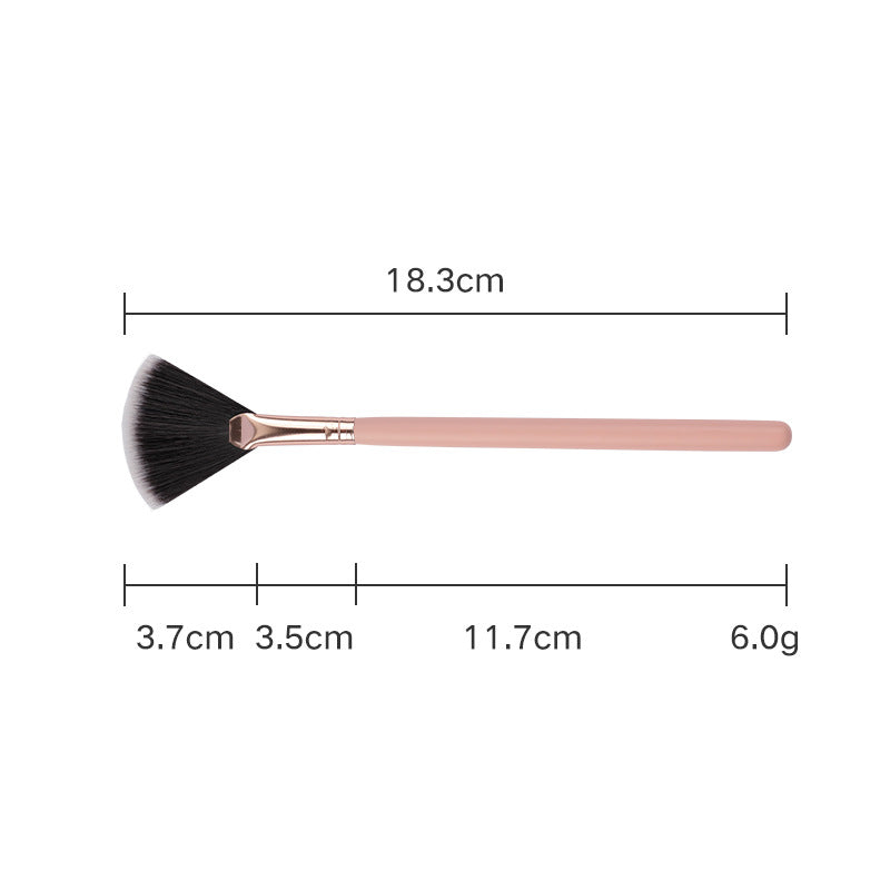 Cross-Border 16 pink makeup brushes suit rose gold makeup brush face powder foundation blush brush brow groomer makeup tools