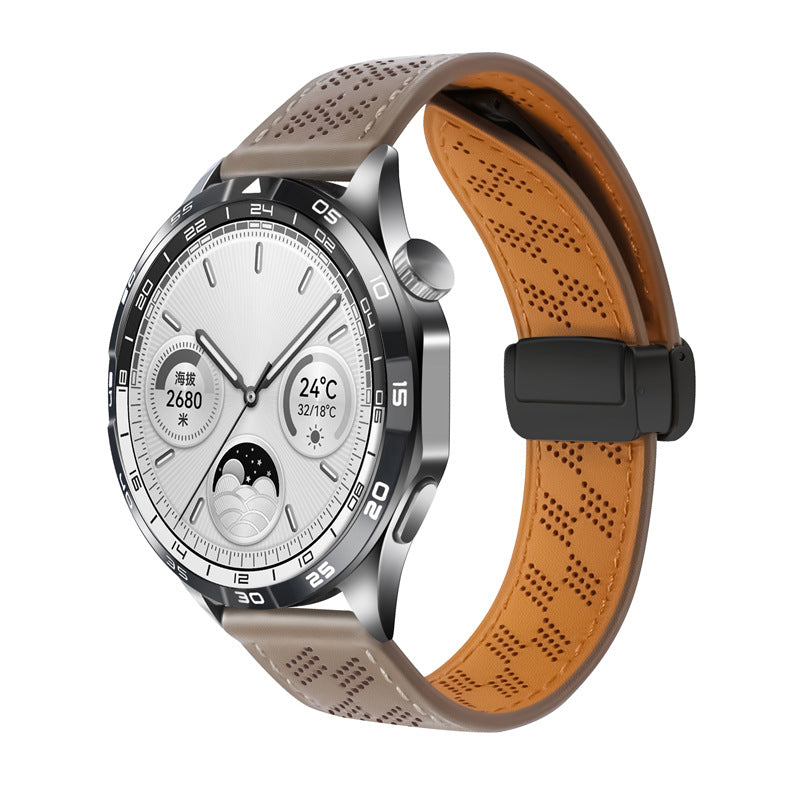 Suitable for Huawei GT5/4 Watch band Watch3/2Pro Xiaomi S4 watch bracelet 20/22mm leather strap