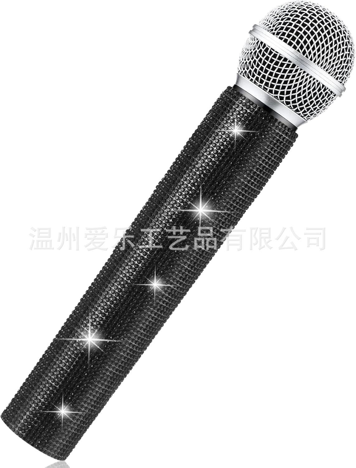 Universal wireless microphone diamond set stage performance singer host rhinestone protective cover bar microphone diamond set