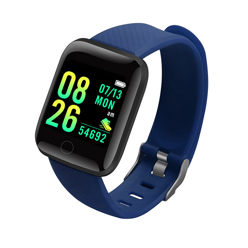 116Plus Smart Fitness Bracelet – Silent Alarm, Step Counter & Heart Rate
