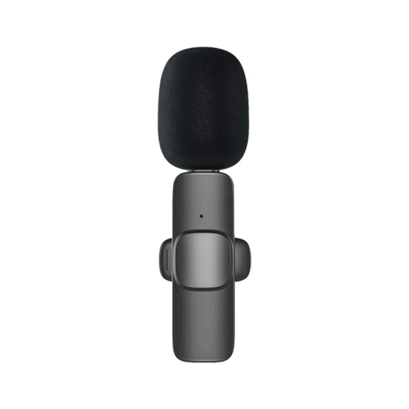 Hot Selling product wireless lavalier microphone K1 one drag two Tik Tok live stream Intelligent Noise reduction wireless mini microphone