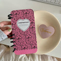 Creative heart notebook Apple 11/12 applicable iPhone13/14PROMAX phone case 15/16PRO set