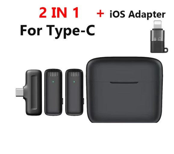 Popular J13 wireless collar clip microphone 2.4G radio noise reduction microphone live broadcast J11 one to two with charging warehouse