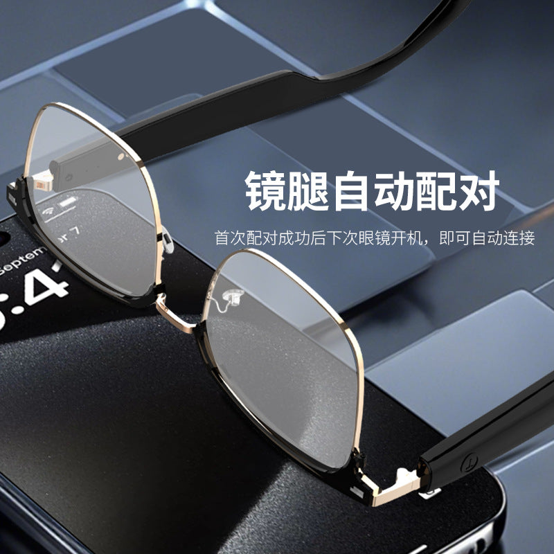 [Factory in stock] Smart Audio Bluetooth glasses GS13 blue light color changing music audio high-end business