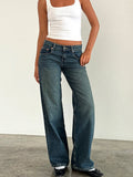 Exclusive for cross-border European and American ladies Denim Amazon AliExpress TEMU new women's straight jeans