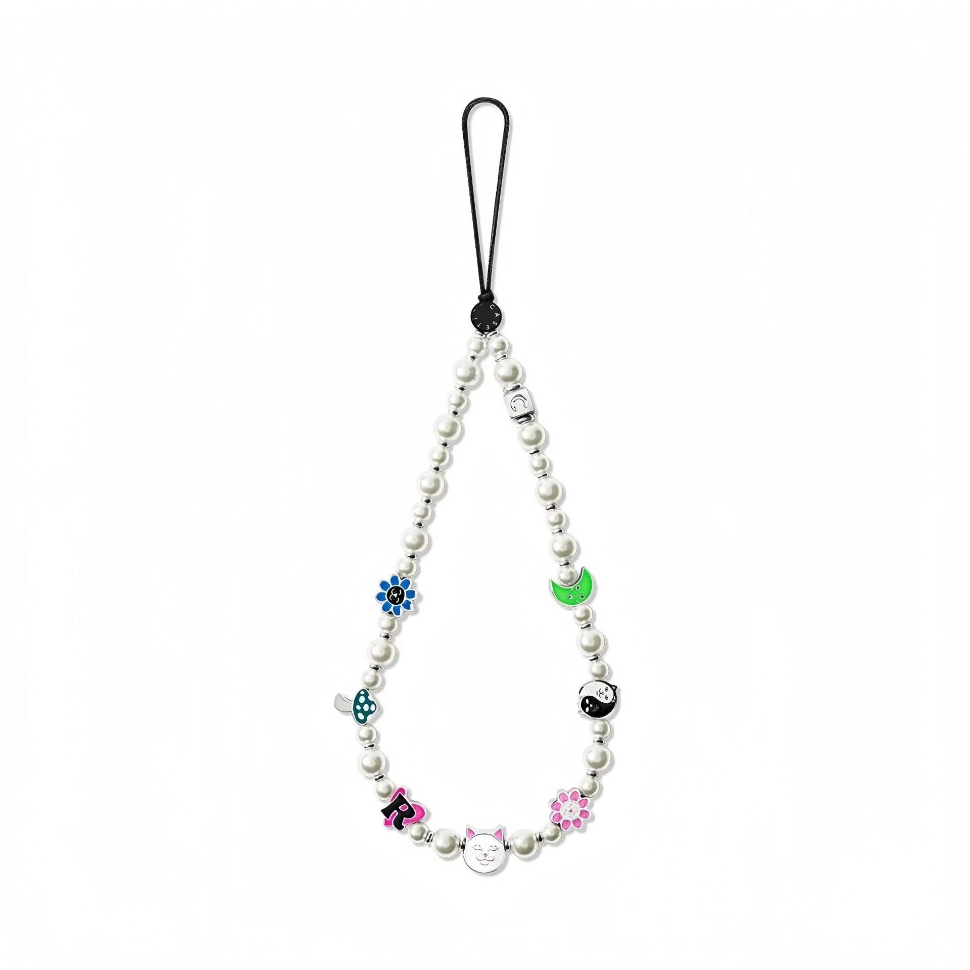 CASETi joint name High version phone chain Handmade stringed pearls phone case lanyard hanging chain wrist pendant for women