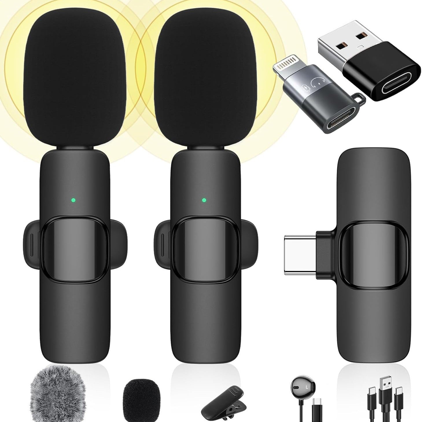 Cross-border K9 wireless collar clip microphone outdoor live broadcast Vlog noise reduction Radio Mini small microphone source factory