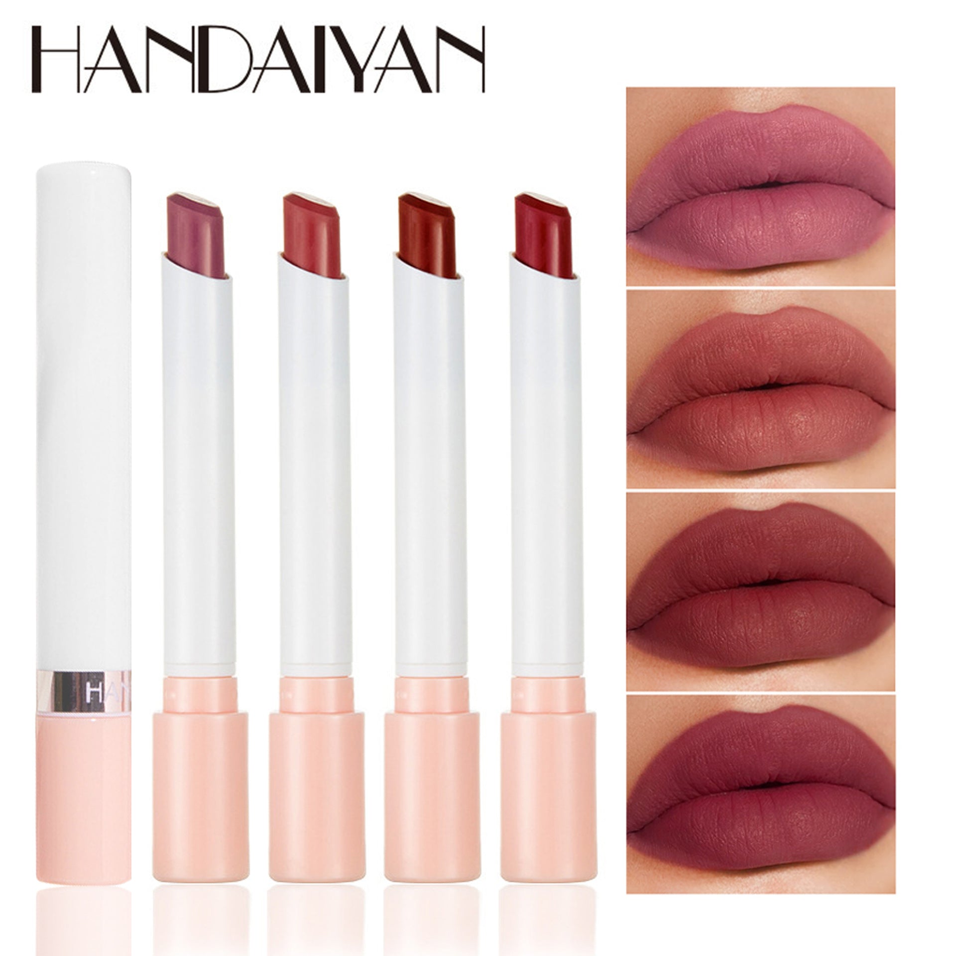Cross-border matte lipstick cigarette tube lipstick kit handaiyan European and American long lasting and does not fade Cigarette lipstick kit