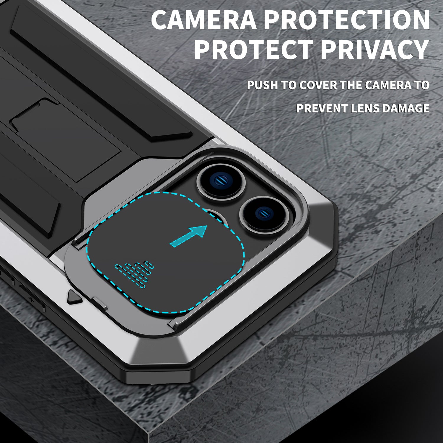 Applicable to cross-border case with three protection functions iPhone14promax phone case Apple 15 drop-resistant all-inclusive bracket 13 mobile phone case
