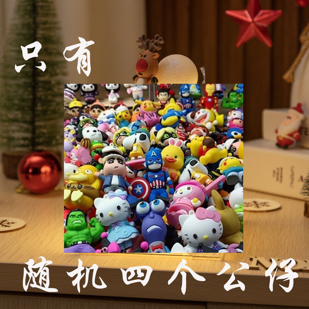 Christmas Cube small night lamp DIY cube Tulip small night lamp DIY handmade cube mirror cartoon cube mirror