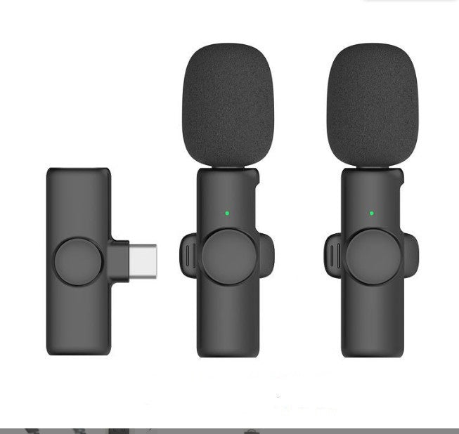 K1 wireless lavalier microphone mobile live streaming equipment New collar clip wireless mini microphone outdoor live broadcast