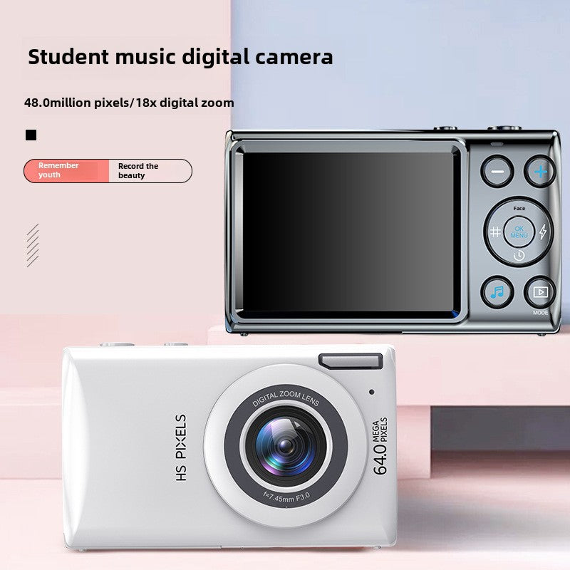 Cross-border new 64 million student music digital camera portable travel entry-level mirrorless camera vlog camera wholesale