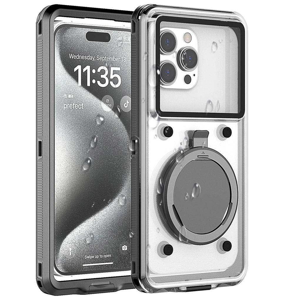 Self-inspection waterproof phone case suitable for Apple/Huawei/Samsung/OPPO/VIVO/Xiaomi 6.9-inch inner screen