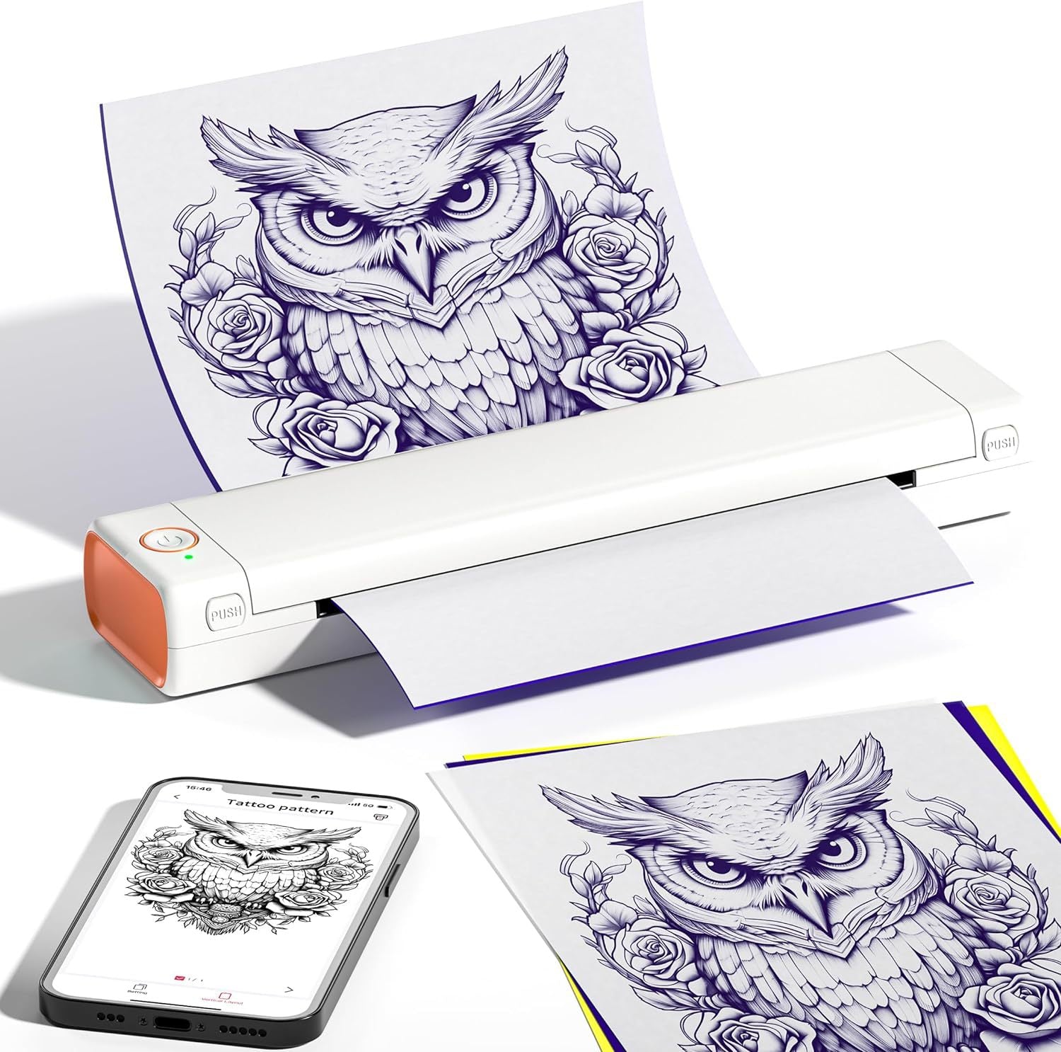 Phomemo cross-border portable mini printer wrong thermal printer office printing tattoo A4 printer