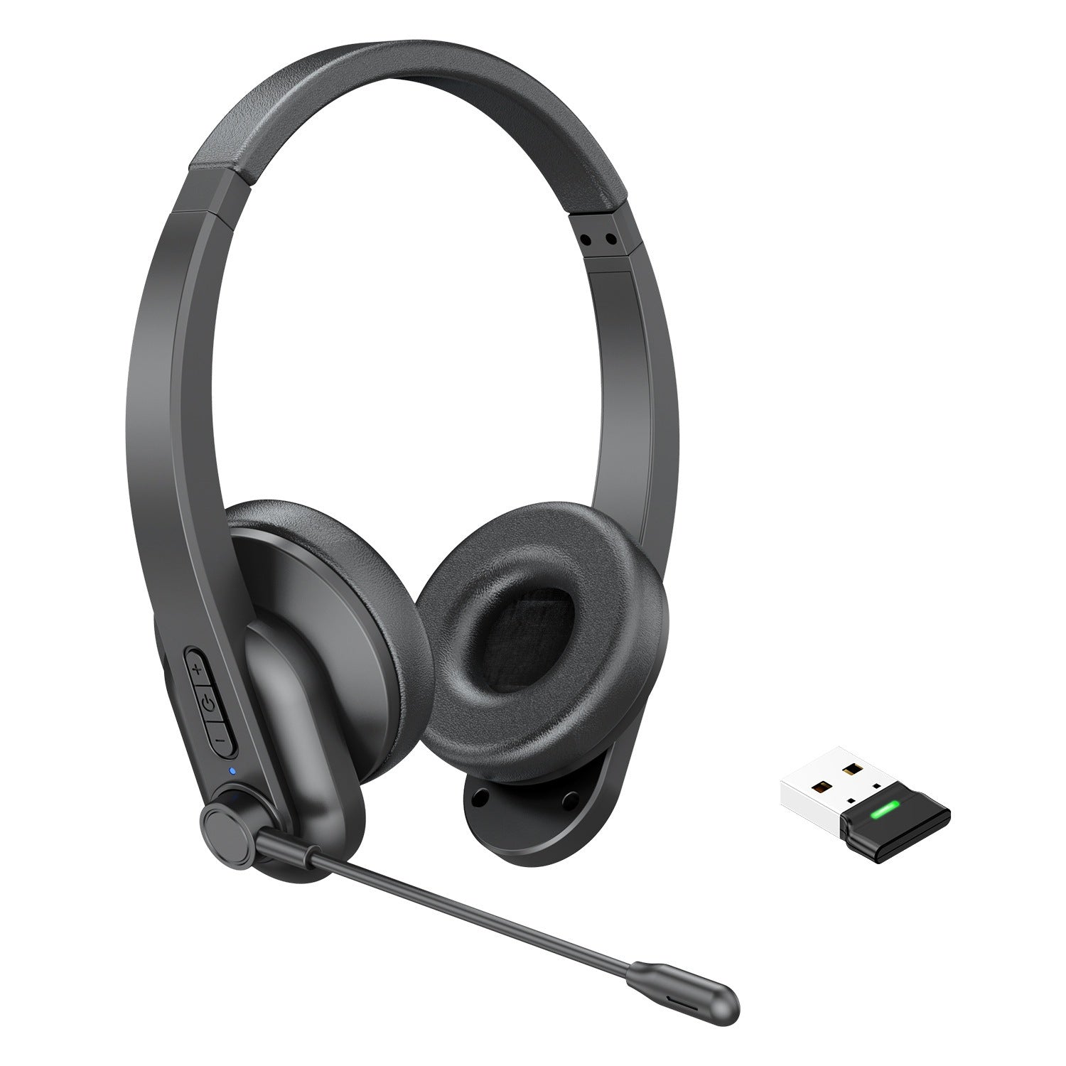 Truck driver 2.4g Bluetooth noise reduction wireless headset microphone mute computer office call center operator