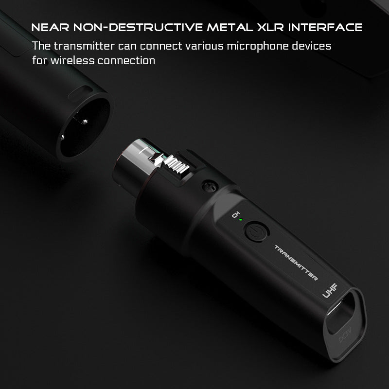Moving coil wired conversion wireless microphone system Transmit Receive unit musical instrument handheld electrical blowpipe guitar amplifier grenade