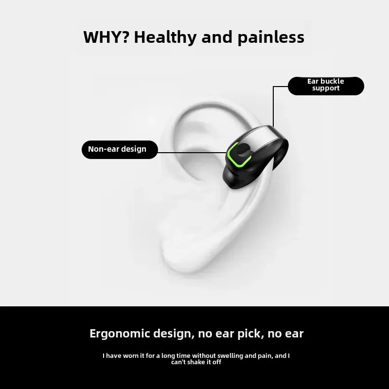New GD28 ear clip Bluetooth headset bone conduction concept wireless headset Sports single ear cross-border e-commerce hot sale