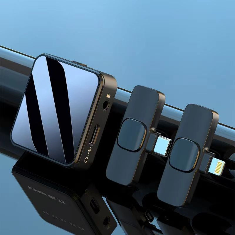 Wireless collar clip microphone new H65 three-in-one dual-microphone mobile phone computer live Bluetooth Mini radio microphone