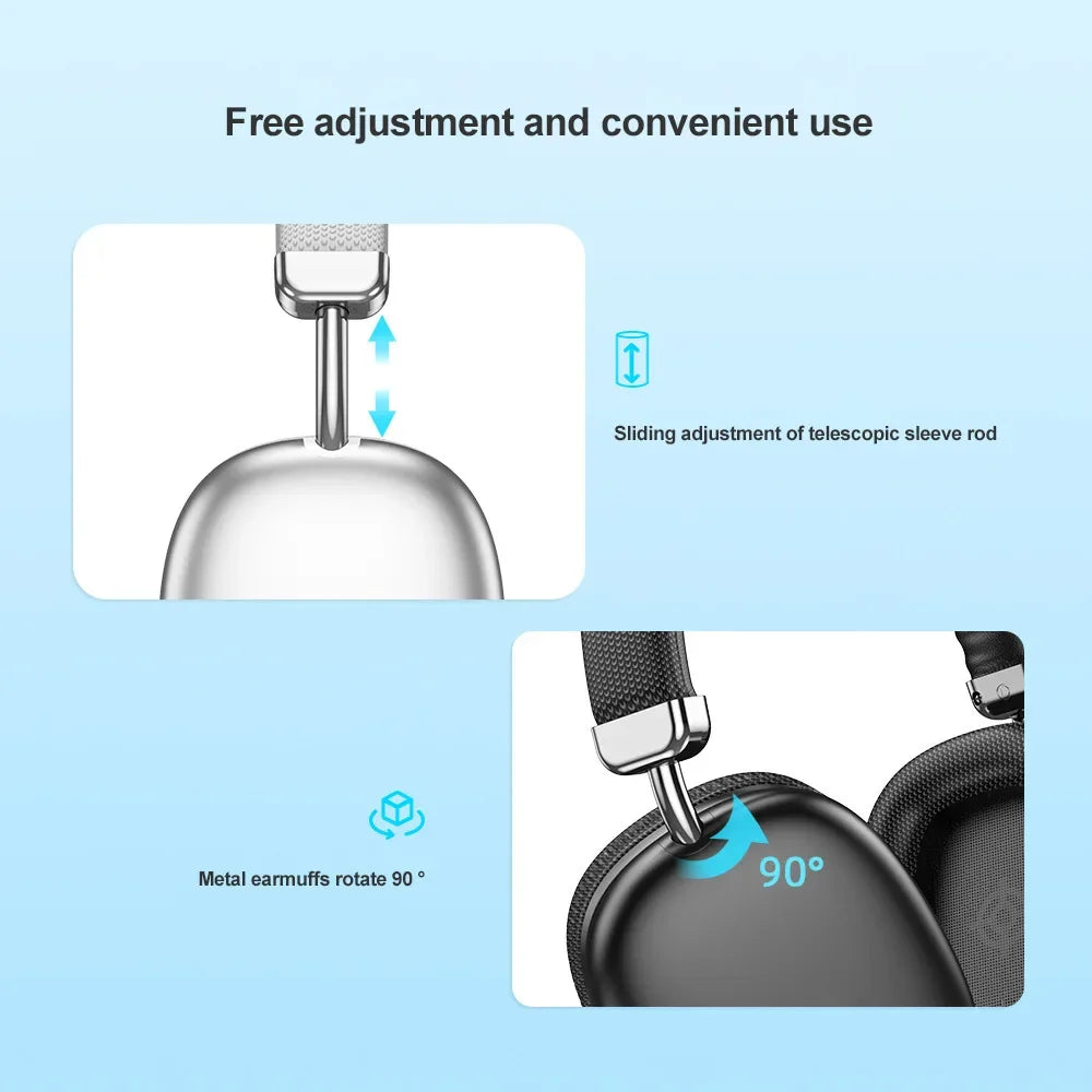 Products in stock new Bluetooth headphone head-mounted no pressing wireless headset ultra-long life battery music headset with TF card