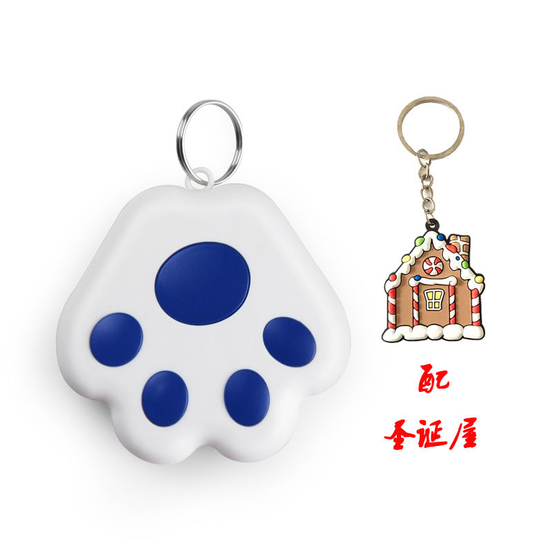 Smart dog's paw portable Bluetooth 5.0 pet mobile phone key wallet searching alarm anti-lost tracker locator