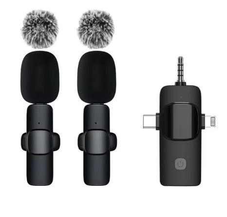 [Factory in stock] wireless microphone K1/K9/K6 plug-and-play intelligent noise reduction live broadcast collar clip microphone