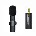 Hot Selling product wireless lavalier microphone K1 one drag two Tik Tok live stream Intelligent Noise reduction wireless mini microphone