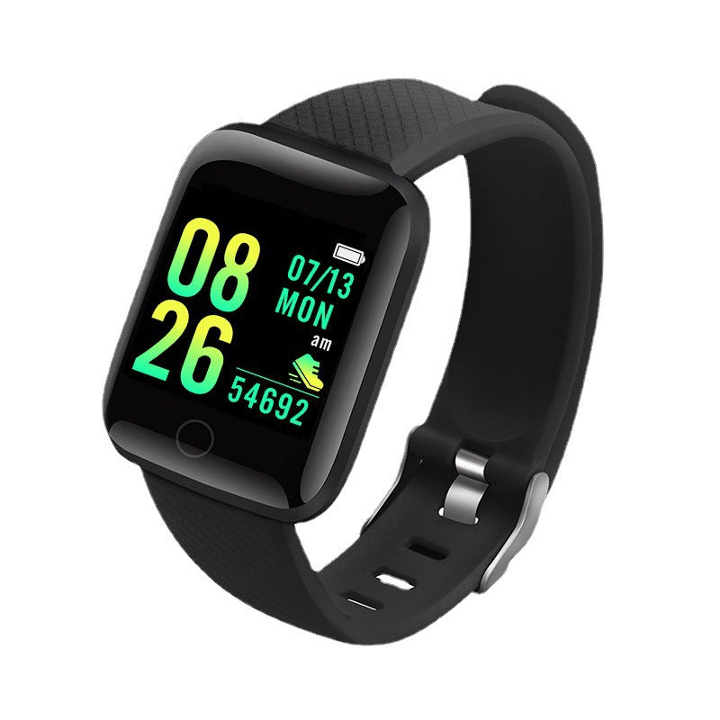 116Plus Smart Fitness Bracelet – Silent Alarm, Step Counter & Heart Rate