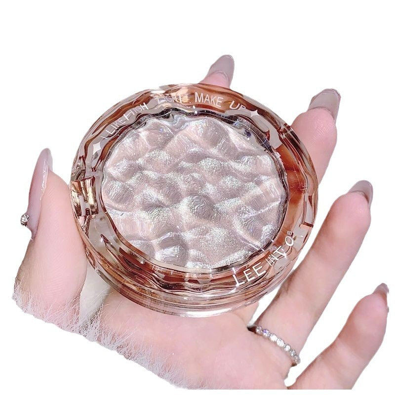 LEEINTO Crystal Bright Wave Light highlight powder natural three-dimensional repair pearlescent flash highlight mashed potatoes