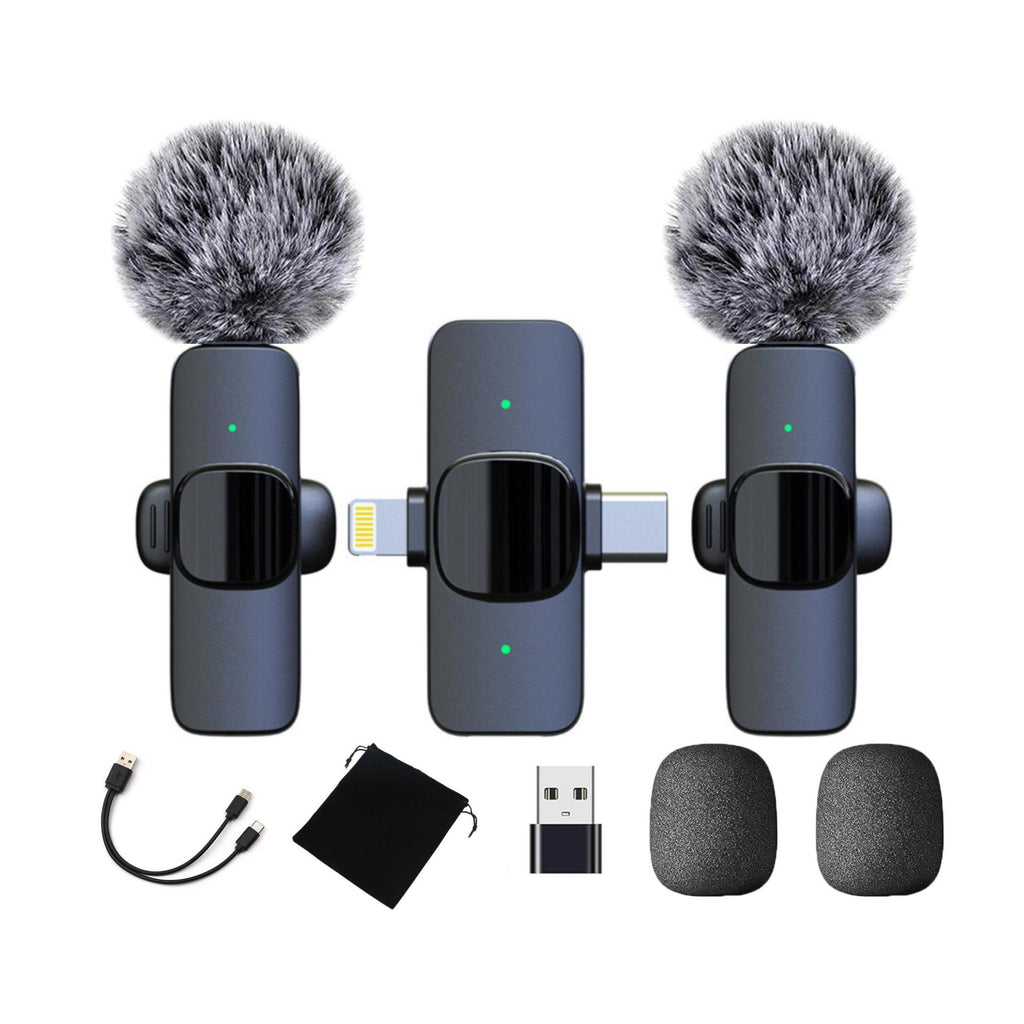 Wireless collar clip microphone K1 two-in-one live broadcast short video shooting radio noise reduction recording Wireless Mini