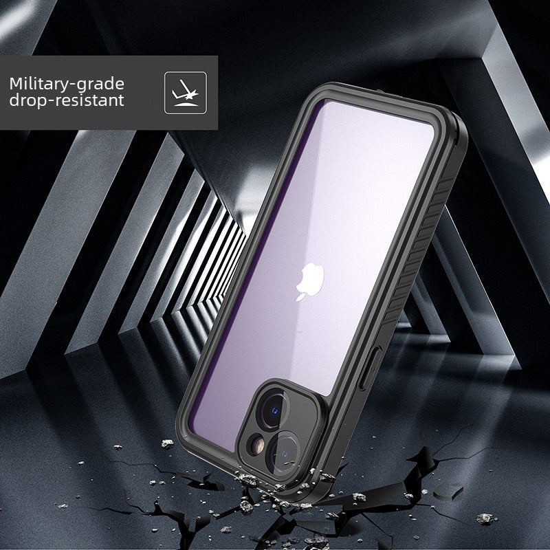 European and American applicable iPhone15 waterproof case mobile phone case all-inclusive sealed anti-fall dust snorkeling swimming outdoor sports