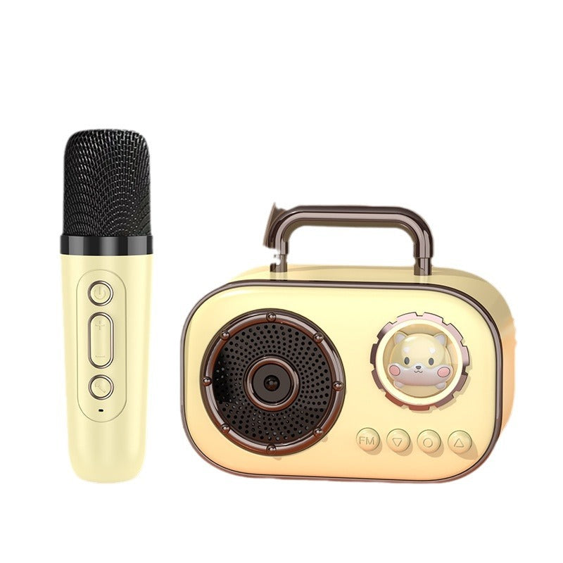 Gadget for singing songs Bluetooth speaker home wireless karaoke audio microphone microphone outdoor singing small family Audio