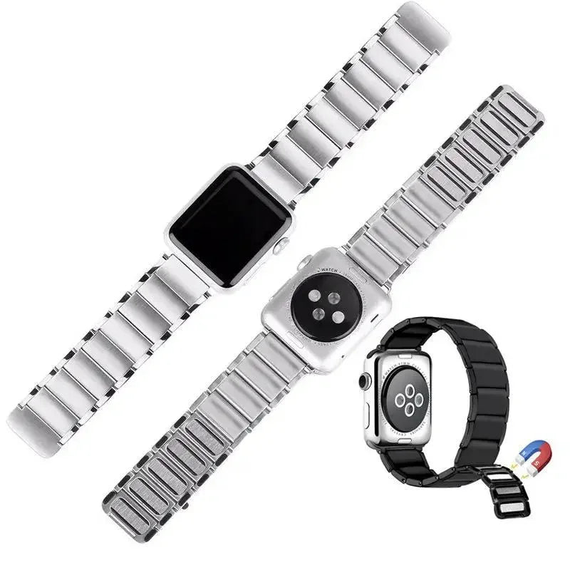 iwatch Apple Watch metal strap s89 generation SE applewatch stainless steel magnetic watch band
