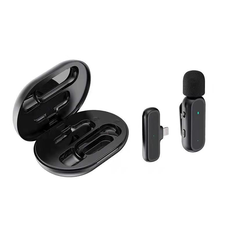 Wireless lavalier microphone K60 self-charging warehouse Intelligent Noise reduction clear pickup Wireless Mini small microphone