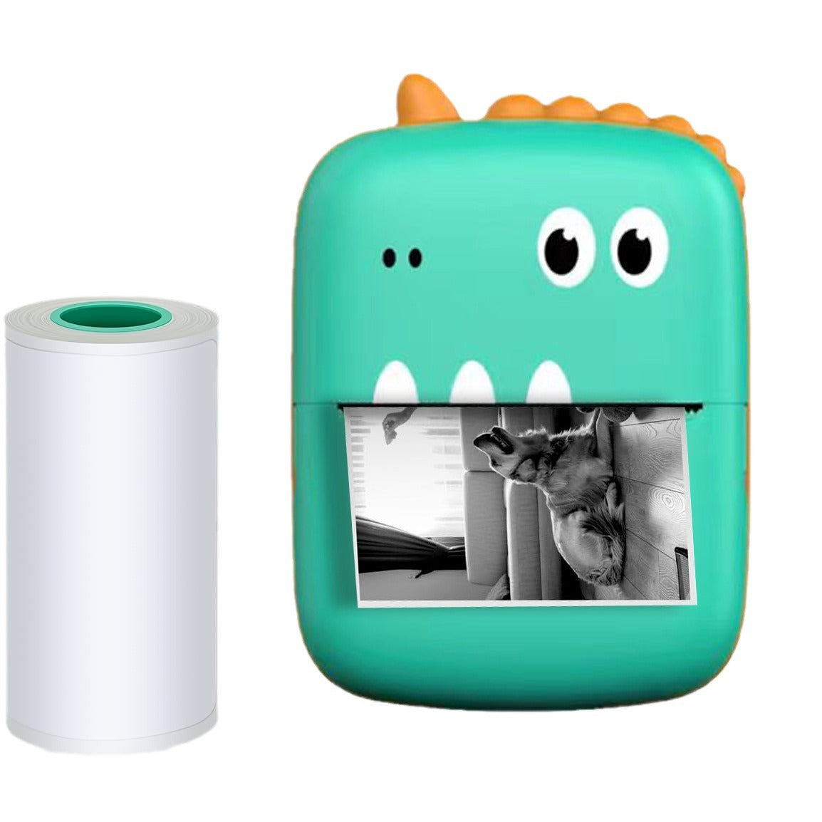 New cross-border A8 little dinosaur mini convenient printer ink-free printing Bluetooth connection thermal printer wholesale